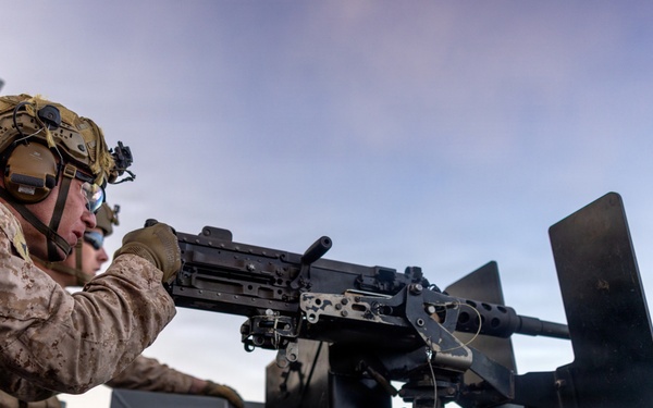 11th MEU Marines, Sailors Conduct a Live-Fire Integration Range Aboard USS Comstock