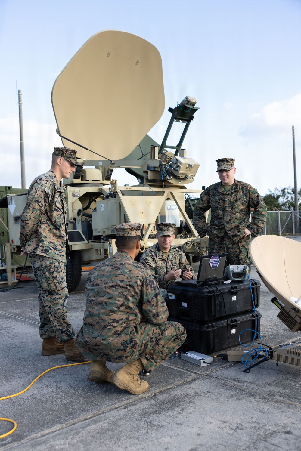 III MEF Marines Conduct Satellite Communication Electromagnetic Interference Training