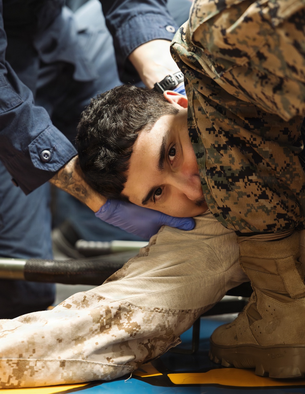 11th MEU Marines, Sailors Conduct Mass Casualty Exercise