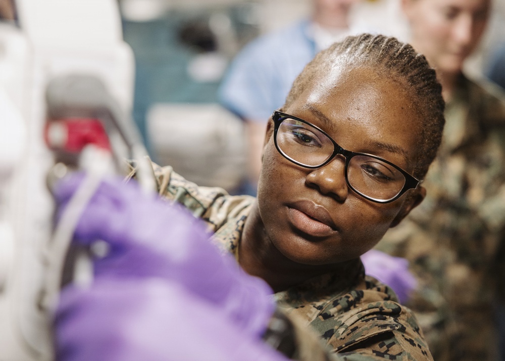 11th MEU Marines, Sailors Conduct Mass Casualty Exercise