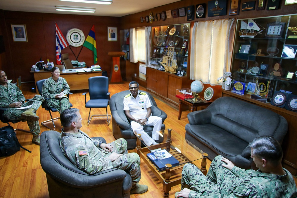 Senior U.S. Leaders Meet with Mauritius Leadership During Cutlass Express 2026