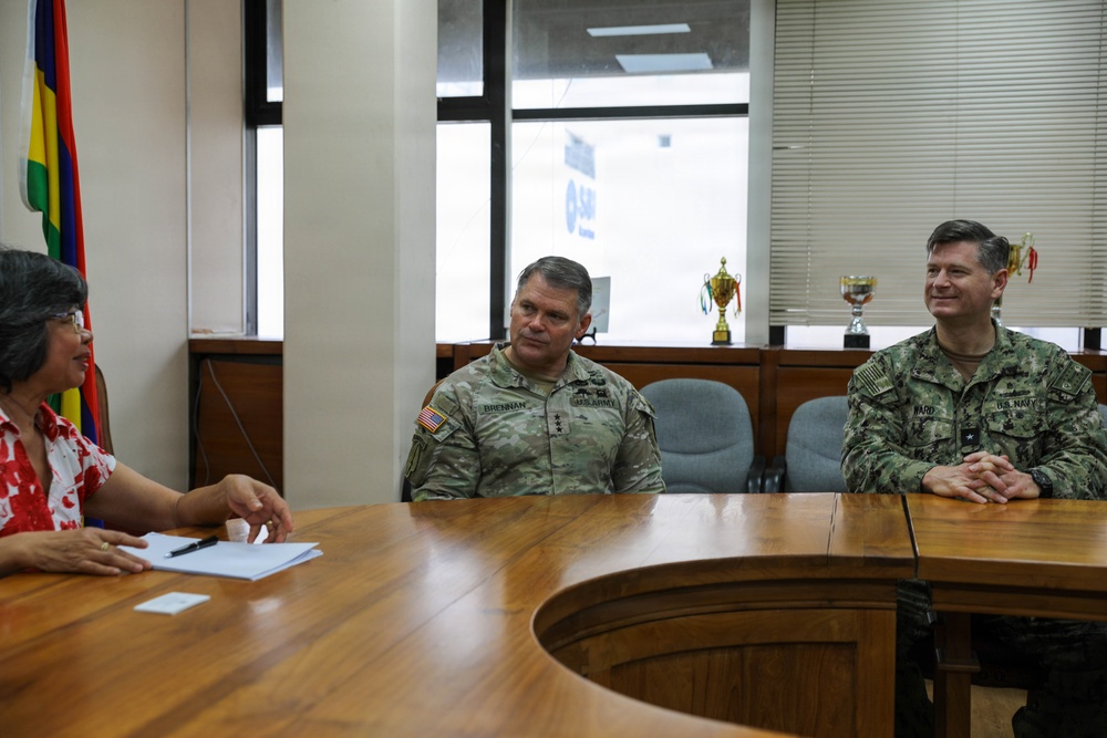 Senior U.S. Leaders Meet with Mauritius Leadership During Cutlass Express 2026