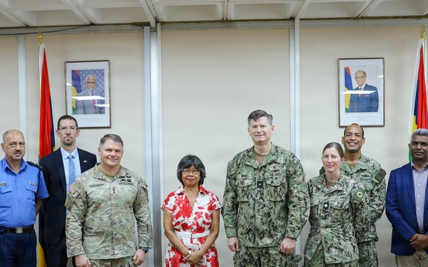 Senior U.S. Leaders Meet with Mauritius Leadership During Cutlass Express 2026