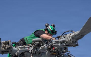 Abraham Lincoln Conducts Routine Maintenance