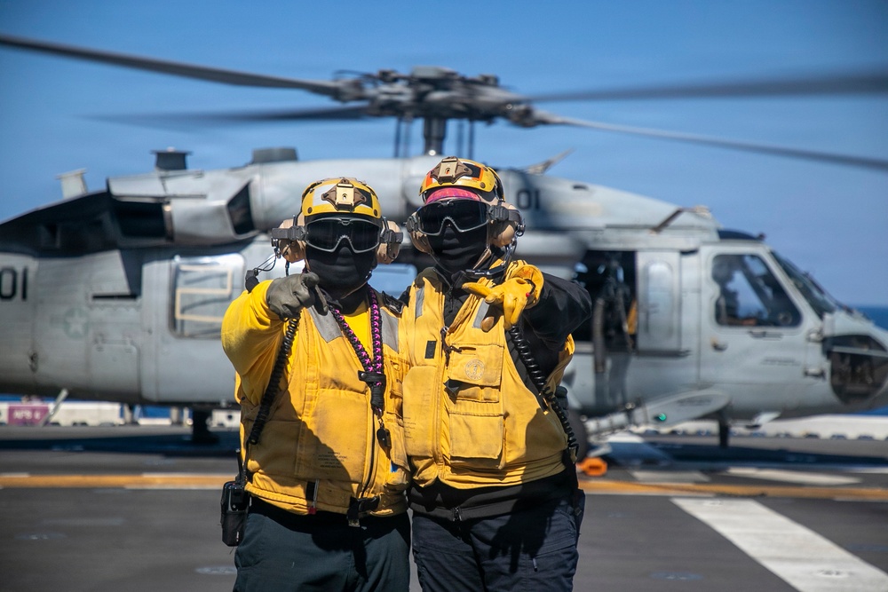 USS Tripoli Conducts Flight Operations