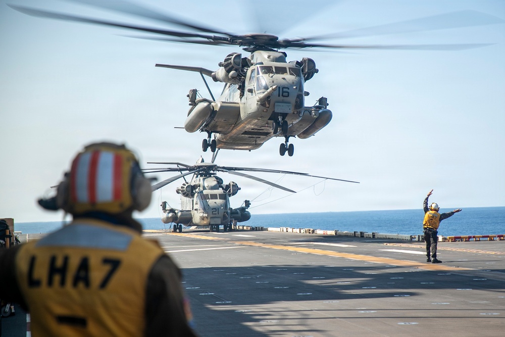 USS Tripoli Conducts Flight Operations