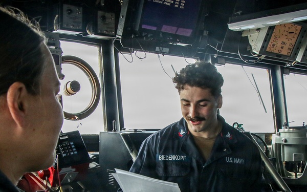 Frank E. Petersen Jr. conducts routine operations