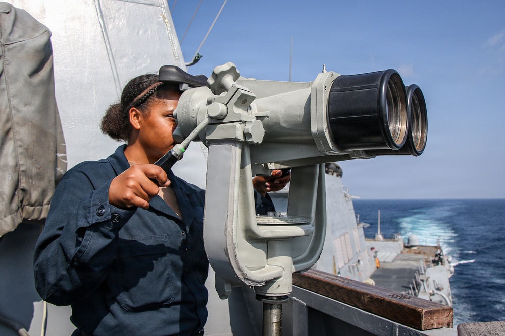 Frank E. Petersen Jr. conducts routine operations