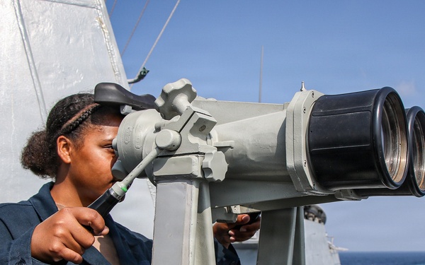 Frank E. Petersen Jr. conducts routine operations