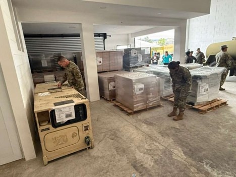 CAT 4361 and U.S SOUTHCOM Humanitarian Assistance Program Donated Excess Property &amp; Equipment in Esquipulas, Guatemala