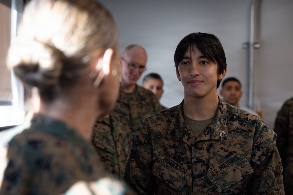 2nd MLG Commanding General Recognizes, Awards Marines