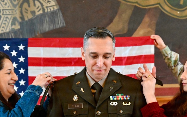 USAG Stuttgart celebrates Chaplain (Maj.) Bryan Funk's promotion