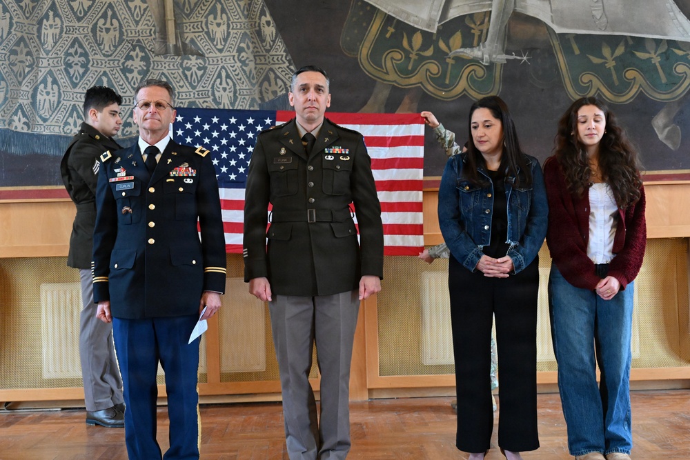 USAG Stuttgart celebrates Chaplain (Maj.) Bryan Funk's promotion