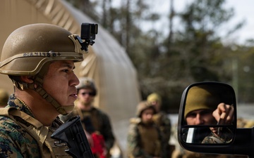 2nd Marine Logistics Group Headquarters and Service Battalion Conducts Security Control Point Training