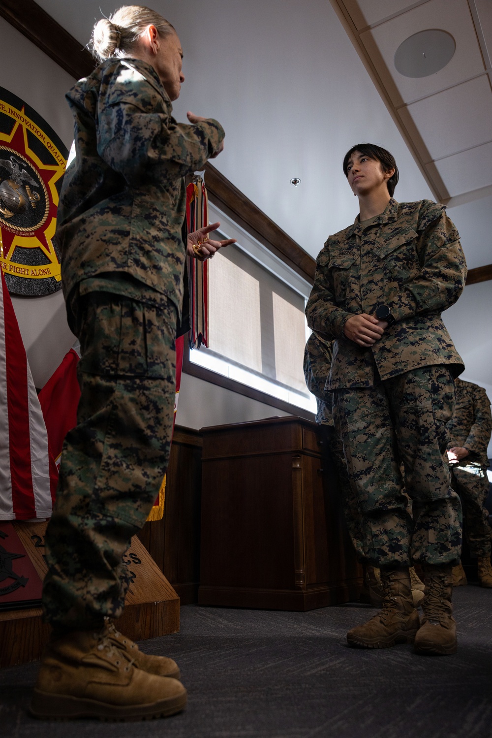 2nd MLG Commanding General Recognizes, Awards Marines