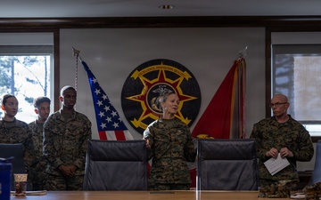 2nd MLG Commanding General Recognizes, Awards Marines
