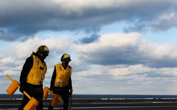 CVN 79 First Helo Landing
