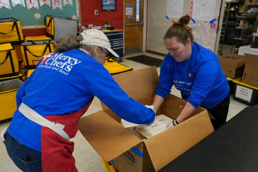 Mercy Chefs Prepare Food