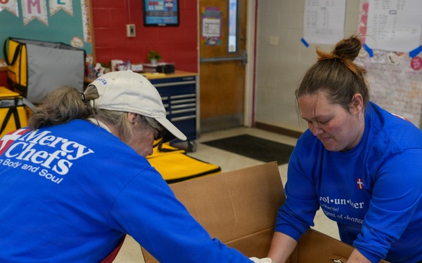Mercy Chefs Prepare Food