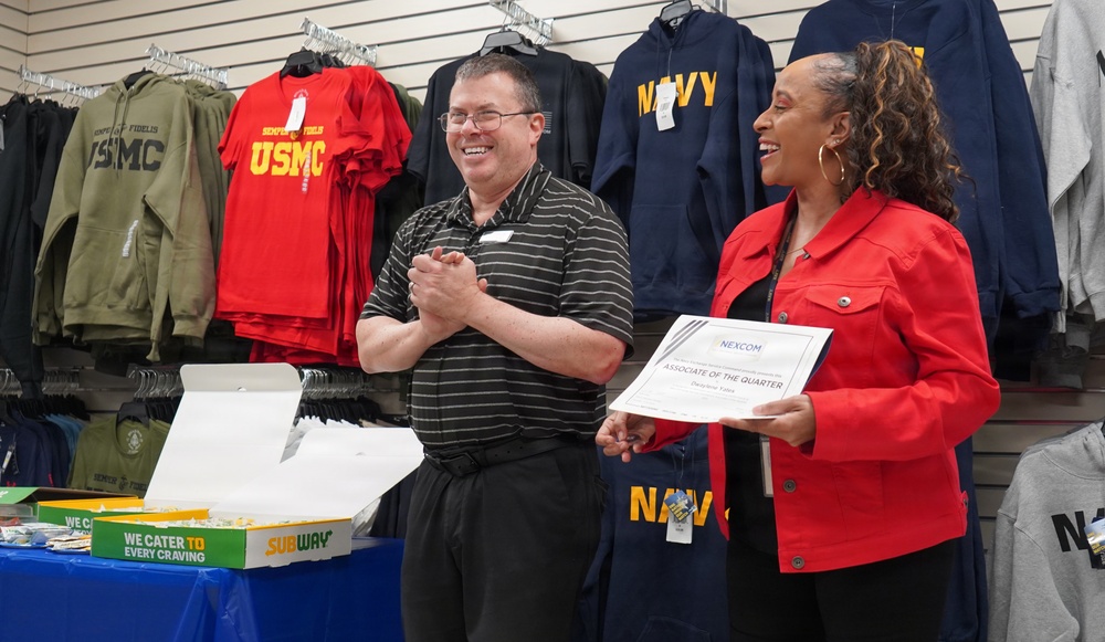 Store Associates recognized for exceptional service at Naval Weapons Station Yorktown's Navy Exchange Mini- Mart