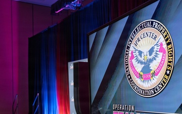 CBP Office of Trade gives press conference on Intellectual Property Rights in preparation for Super Bowl LX