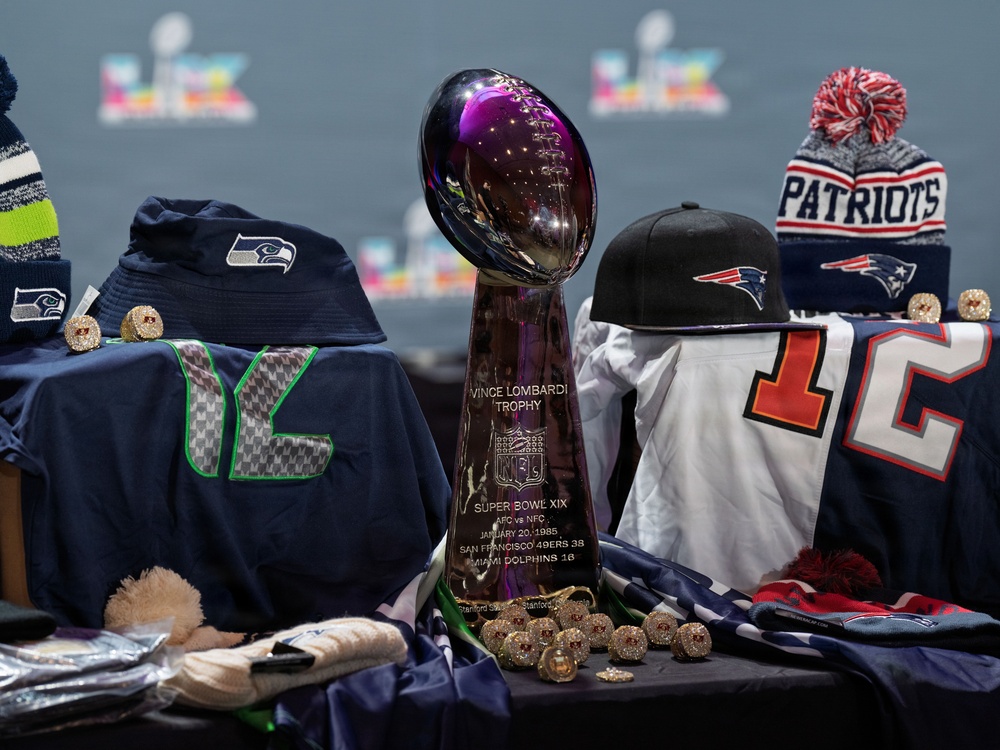 CBP Office of Trade gives press conference on Intellectual Property Rights in preparation for Super Bowl LX