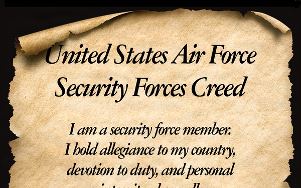 Security Forces Creed