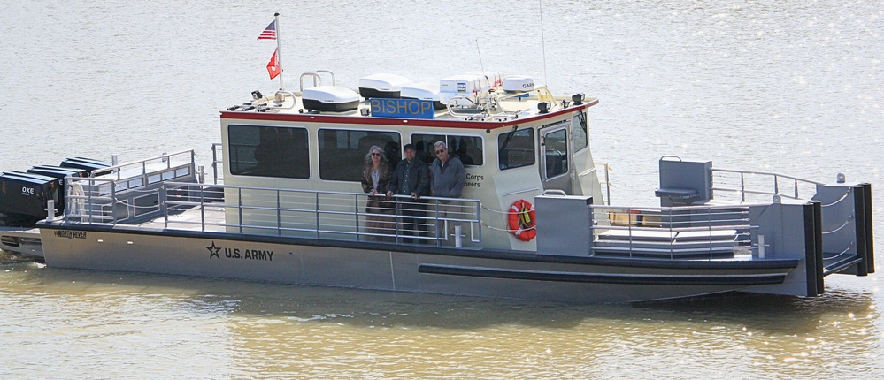 The Bishop family onboard the new vessel, the BISHOP