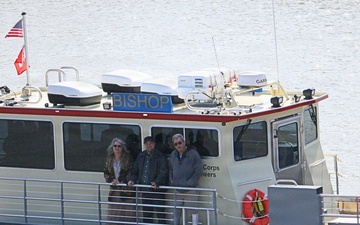 The Bishop family onboard the new vessel, the BISHOP