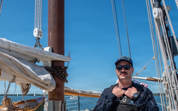 Coast Guard conducts Boarding Officer Certified Ashore patrol during Tall Ships Erie Festival
