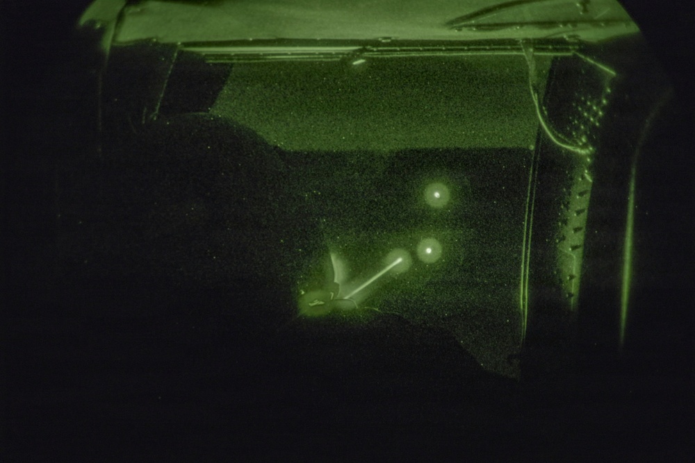 2-82 Assault Helicopter Battalion Aerial Gunnery, Green dots are bullets