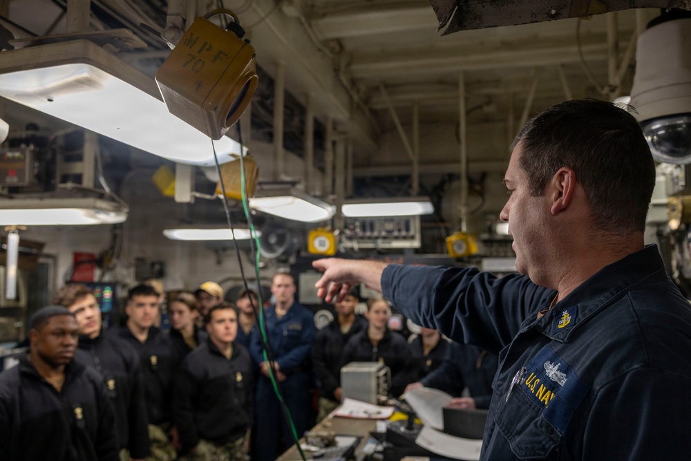 Kearsarge Hosts Tour For Midshipmen