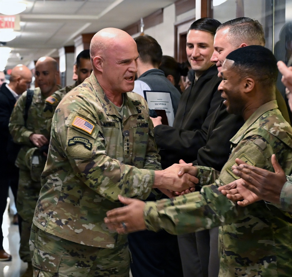Vice Chief of Staff of the Army Gen. James J. Mingus Clap Out Ceremony