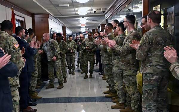 Vice Chief of Staff of the Army Gen. James J. Mingus Clap Out Ceremony