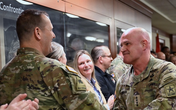 Vice Chief of Staff of the Army Gen. James J. Mingus Clap Out Ceremony
