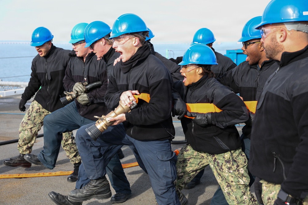 PCU John F. Kennedy Conducts Flight Deck Casualty and Response Training
