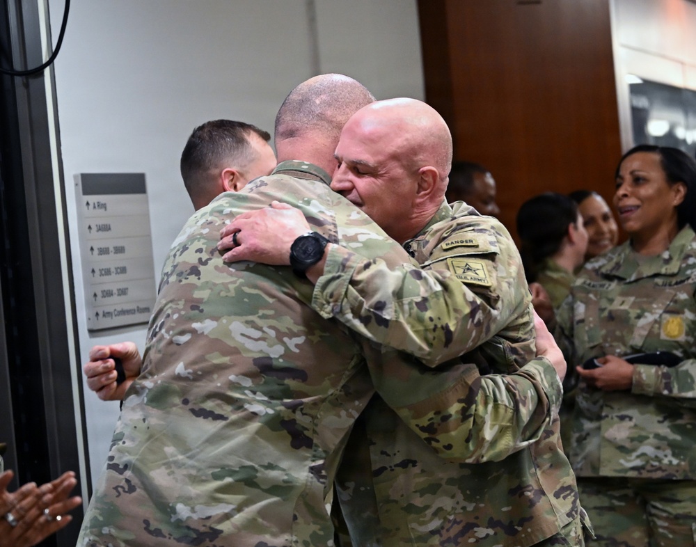 Vice Chief of Staff of the Army Gen. James J. Mingus Clap Out Ceremony