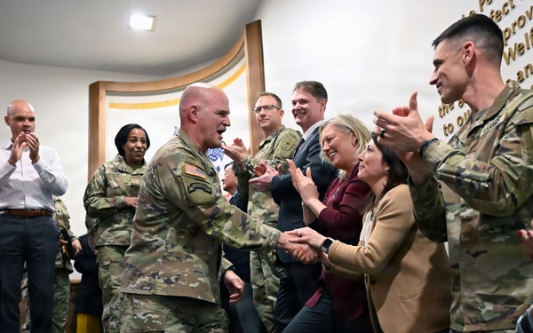 Vice Chief of Staff of the Army Gen. James J. Mingus Clap Out Ceremony