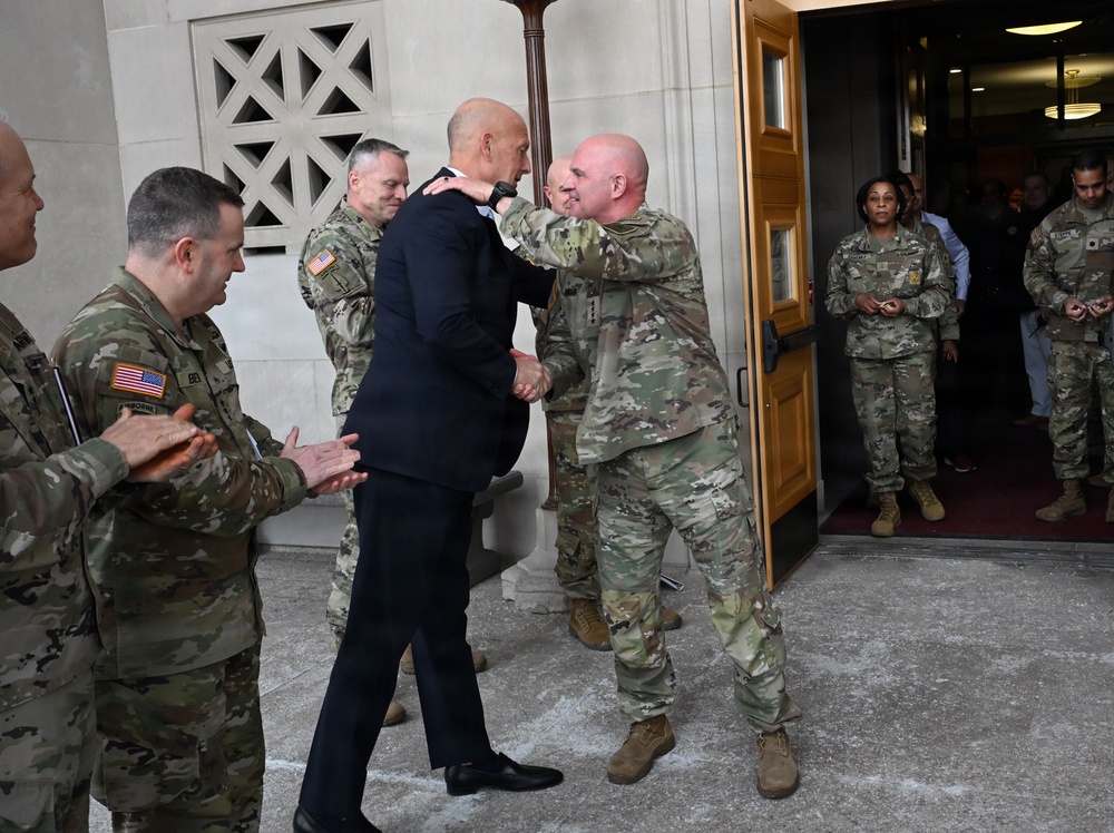 Vice Chief of Staff of the Army Gen. James J. Mingus Clap Out Ceremony