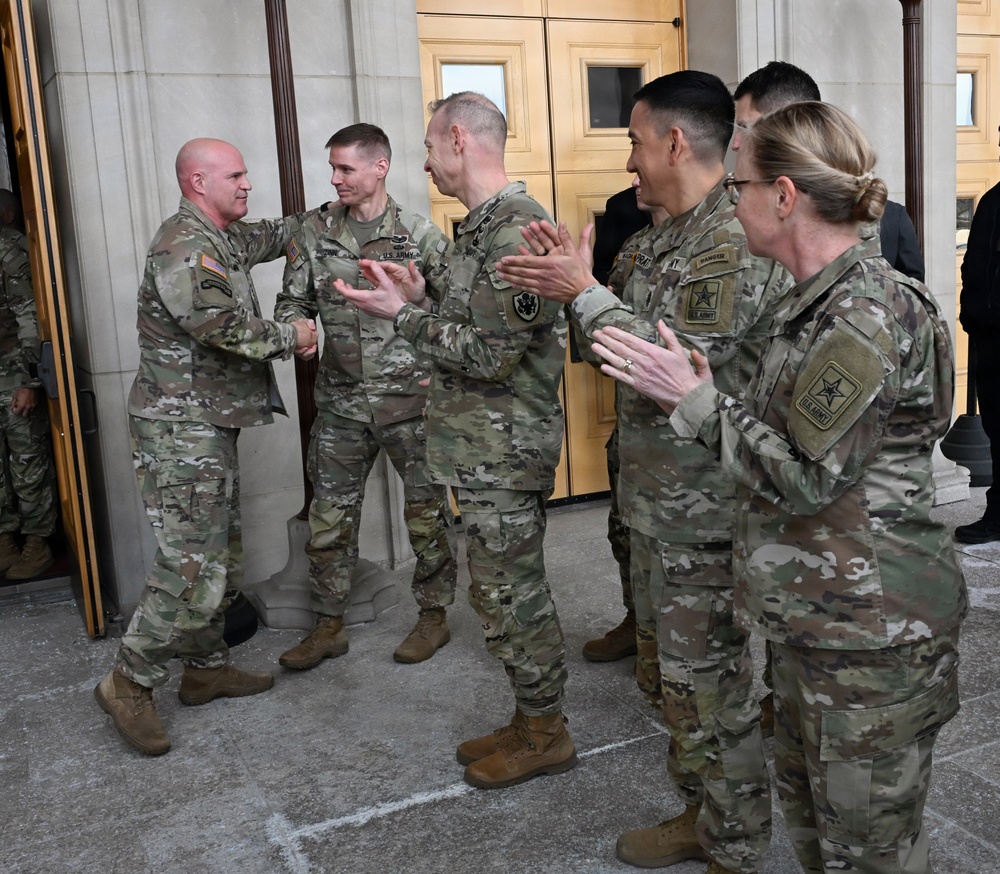 Vice Chief of Staff of the Army Gen. James J. Mingus Clap Out Ceremony