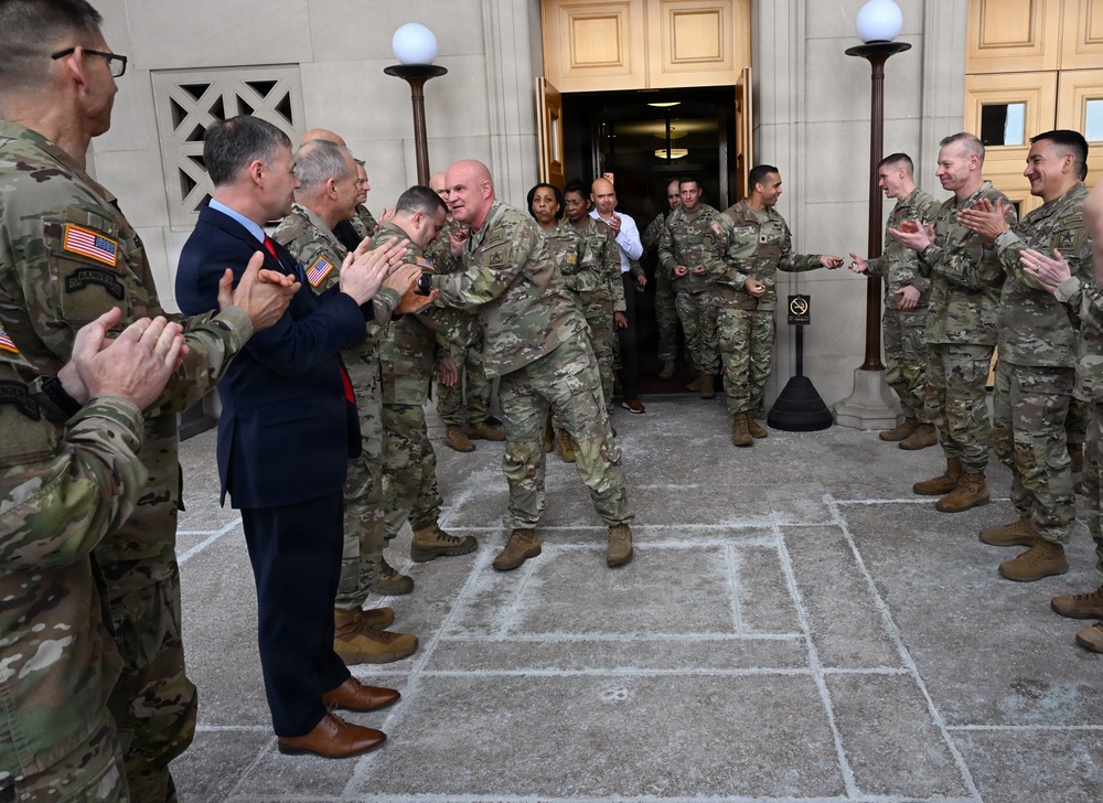 Vice Chief of Staff of the Army Gen. James J. Mingus Clap Out Ceremony