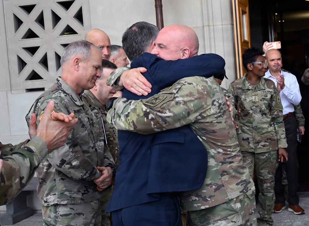 Vice Chief of Staff of the Army Gen. James J. Mingus Clap Out Ceremony