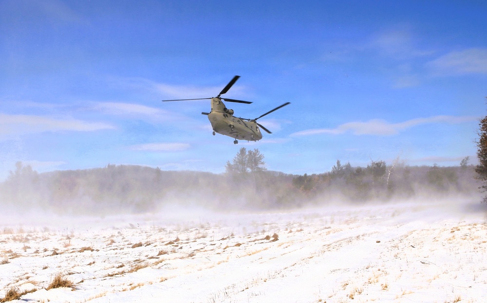 2nd Battalion, 147th Aviation Regiment helicopters, crews support sling-load training event with artillery unit at Fort McCoy