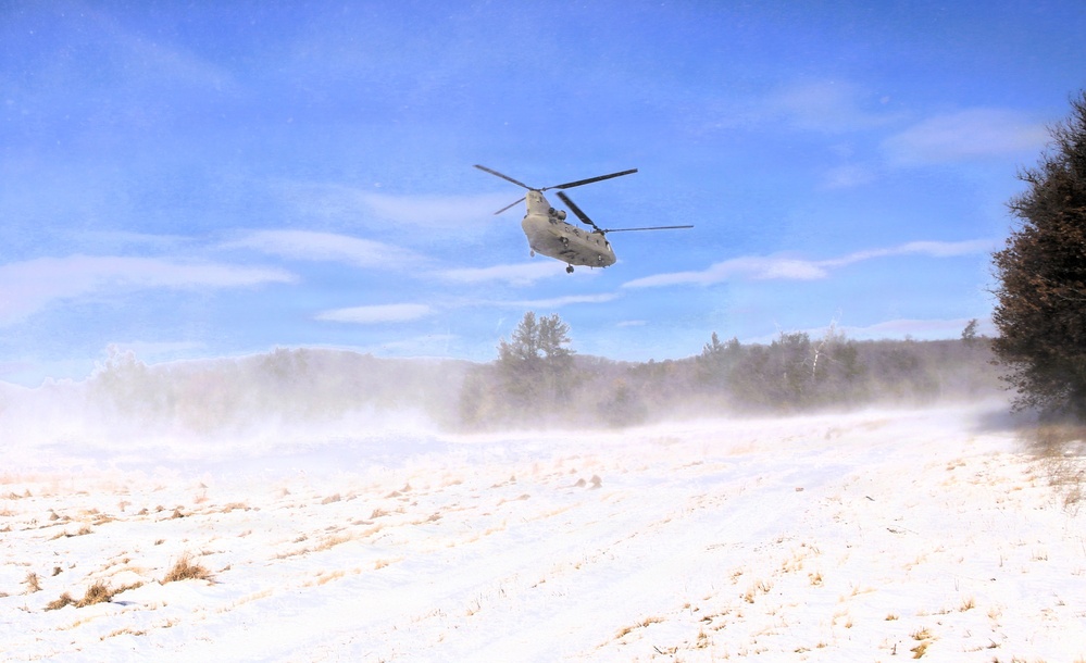 2nd Battalion, 147th Aviation Regiment helicopters, crews support sling-load training event with artillery unit at Fort McCoy
