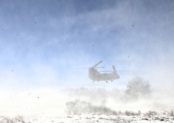 2nd Battalion, 147th Aviation Regiment helicopters, crews support sling-load training event with artillery unit at Fort McCoy