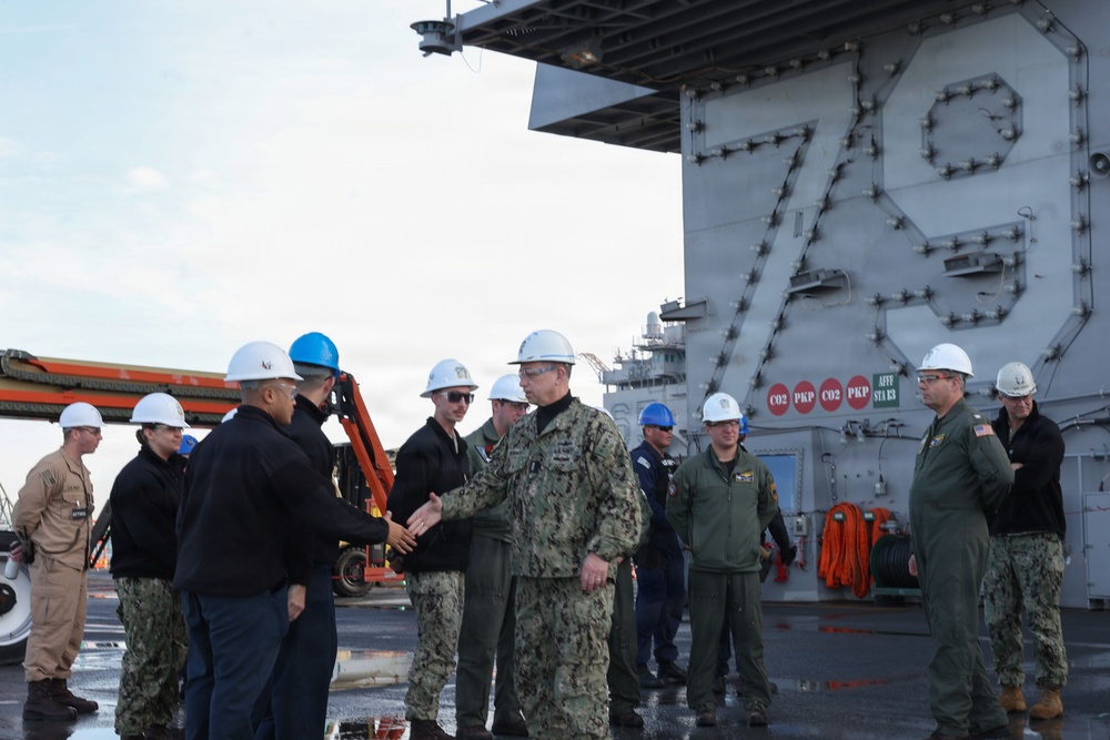 NAVSEA visits PCU John F. Kennedy