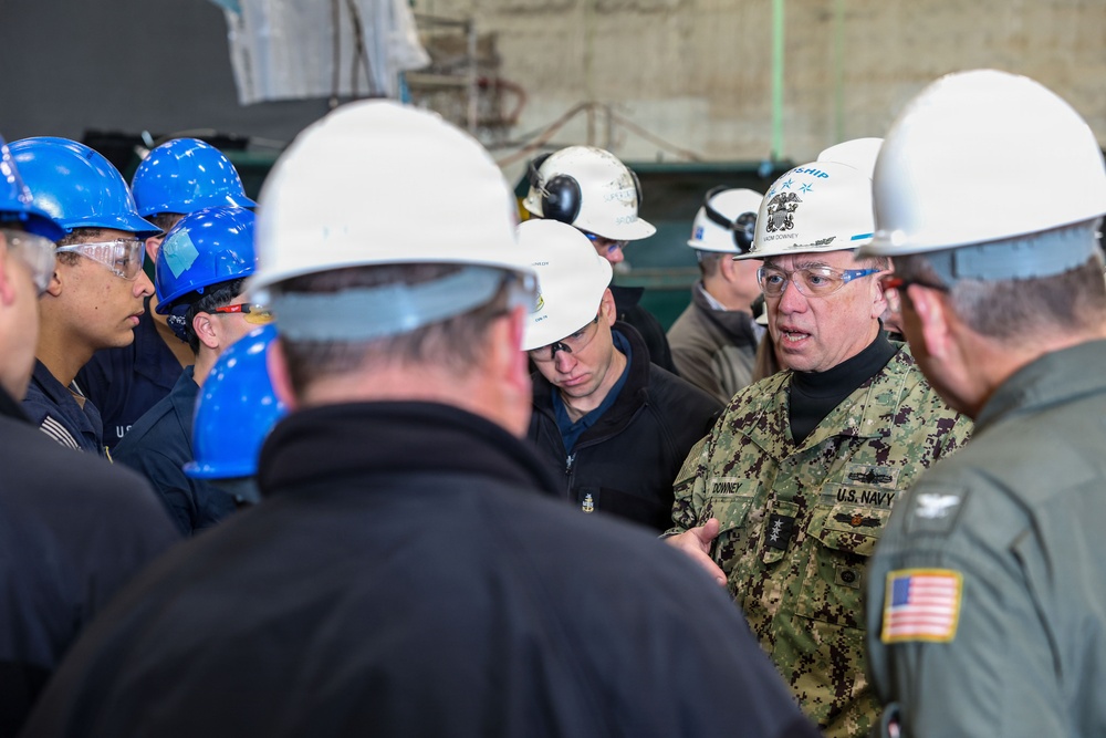 NAVSEA visits PCU John F. Kennedy