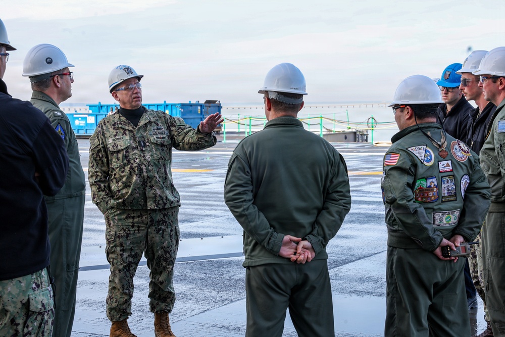 NAVSEA Visits PCU John F. Kennedy