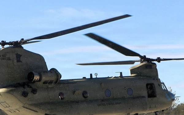 2nd Battalion, 147th Aviation Regiment helicopters, crews support sling-load training event with artillery unit at Fort McCoy