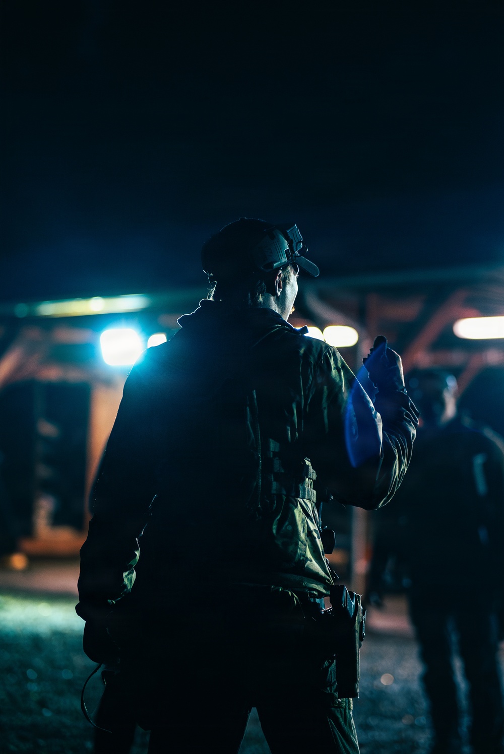 1SFG(A) Green Berets conduct night combat marksmanship training
